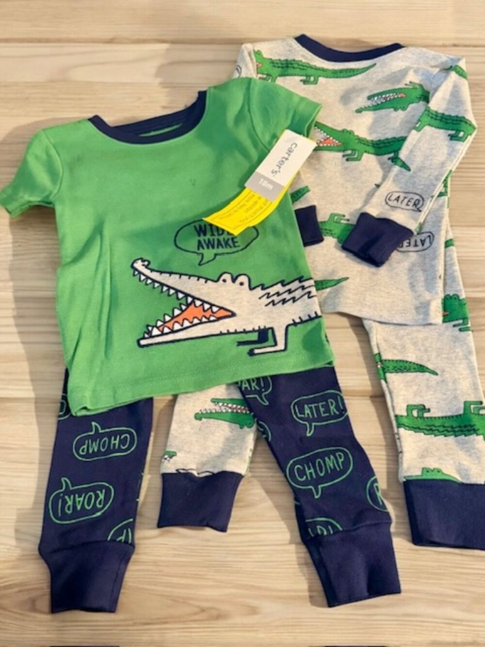 Carter's ALLIGATOR 4 Pc PJ Set NEW